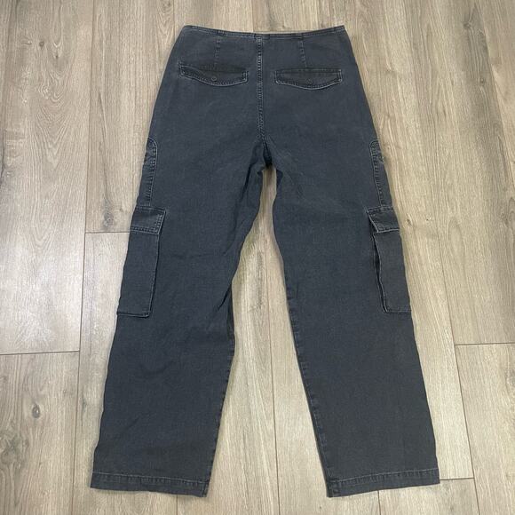 Madewell Low Slung Baggy Cargo Winsom Wash Denim Jeans US Women's 28 New - Picture 4 of 6